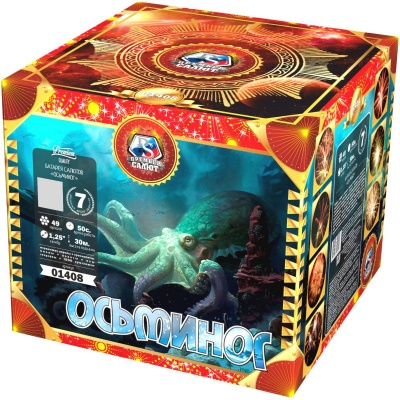 Осьминог Батарея салютов купить в Ульяновске | ulyanovsk.salutsklad.ru