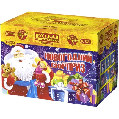 Новогодний сюрприз New Батарея салютов купить в Ульяновске | ulyanovsk.salutsklad.ru