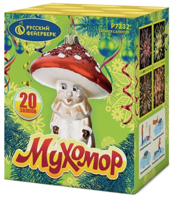 Мухомор Батарея салютов купить в Ульяновске | ulyanovsk.salutsklad.ru